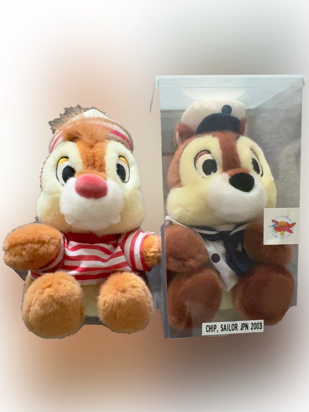 Vintage Disney Chip & Dale Sailor Plush Set – Japan 2003 Collectible